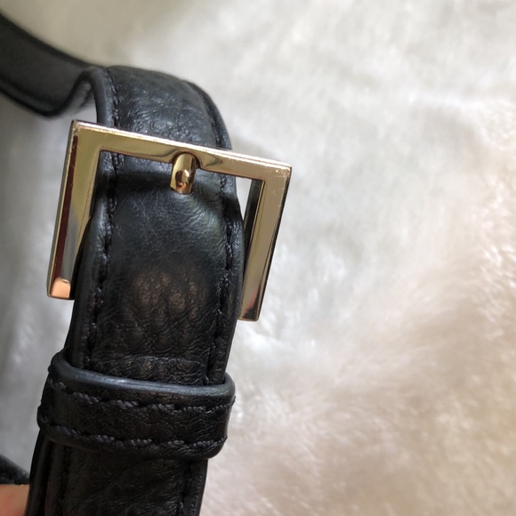 KATE SPADE New York Black Leather Backpack Purse Gold Hardware Logo Classic - Picture 13 of 16